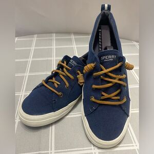 Sperry Top Sider Crest Vila Womens Size 8 Navy Shoes Sneakers Slip on Flats